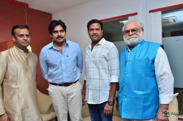 Pawan Kalyan At Andhra Prabha Office Ganesh Pooja